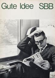 Werner Belmont prägte die legendären Plakatslogans. Bild: SBB AG