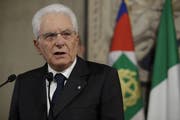 Der italienische Präsident Sergio Mattarella nach den Gesprächen mit den Parteivorsitzenden in Rom. (Bild: Alessandra Tarantino/AP, 22. August 2019))
