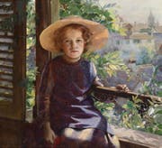 «Mädchen mit Sonnenhut» von Marie Louise Bion. Daniel Studer ersteigerte das Bild 2012 für sein Museum in einer Auktion. (Bild: PD)