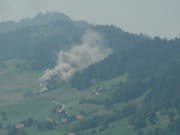 Starke Rauchschwaden im Schüpfheim. (Bild: zvg)