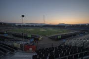 Sonnenaufgang in Zug. (Keystone)