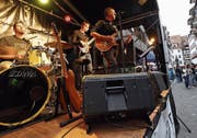 Die Band M.T. Kens an der letztjährigen Jazz Night. (Bild: Werner Schelbert, Zug, 24. August 2018)