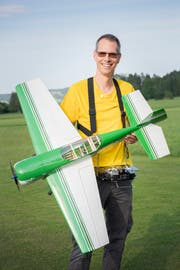 Christian Aberer, Präsident des Vereins Modelfluggruppe Mosnang. (Bild: Urs Bucher)