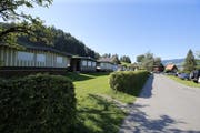 Beim Camping Naas Sod sollen Steinmauern im Hang angebracht werden. (Bild: Stefan Kaiser, Morgarten, 26. August 2019)