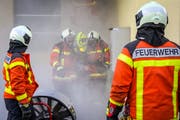 Ein bis zwei Abende im Monat wird für den Ernstfall geübt. (Bild: Raphael Rohner)