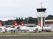 Nichts geht mehr: Am 29. August 2018 blieben die Flieger der Berner Airline SkyWork für immer am Boden (Archivbild). (Bild: KEYSTONE/ANTHONY ANEX)