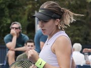 Je länger je besser: Nach einem Fehlstart qualifizierte sich Belinda Bencic am US Open sicher für die 2. Runde (Bild: KEYSTONE/EPA/PETER FOLEY)