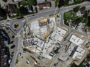 Die Eschliker Grossbaustelle Lindenacker im Juli 2017. (Bild: Olaf Kühne)