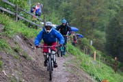 Der Biketrail auf dem Zugerberg wurde im Mai 2016 eröffnet. (Bild: Roger Zbinden, Zug, 14. Mai 2016)
