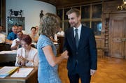 Pascal Ruch wurde zum neuen Kantonsgerichtspräsidenten gewählt. (Bild: Corinne Glanzmann, Stans, 28. August 2019)