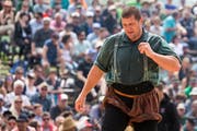 Martin Grab beendete seine Karriere nach dem Schwyzer Schwing- und Älplerfest 2018 in Sattel. (Bild: Alexandra Wey/Keystone, 6. Mai 2018)