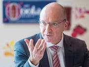 Bleibt auch dank breitem Produktportfolio optimistisch: Emmi-CEO Urs Riedener. Bild: Urs Flüeler (Luzern, 5. März 2018)
