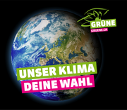 «Eine diplomatische Meisterleistung»: Erstmals überhaupt in ihrer Geschichte haben die Grünen ein nationales Plakatsujet. (Bild: Grüne)