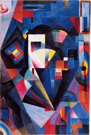 Johannes Itten «Komposition in Blau» von 1918. Bild: Kunstmuseum Bern/Pro Litteris