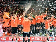 Die Kadetten Schaffhausen steigen erneut als Favoriten in die NLA-Meisterschaft (Bild: KEYSTONE/WALTER BIERI)