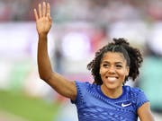 Mujinga Kambundji hinterliess von allen Schweizer WM-Teilnehmern in Zürich den besten Eindruck (Bild: KEYSTONE/WALTER BIERI)