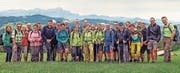 Die Teilnehmerinnen und Teilnehmer der diesjährigen 22-Stunden-Wanderung von Degersheim nach Rheineck. (Bild: Ueli Steingruber)
