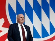 Beschlossen: Uli Hoeness tritt in drei Monaten als Präsident von Bayern München zurück (Bild: KEYSTONE/AP/MATTHIAS SCHRADER)