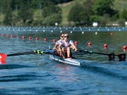 Frédérique Rol (vorne) und Patricia Merz kamen im Halbfinal nicht gewünscht auf Touren (Bild: KEYSTONE/PETER SCHNEIDER)