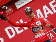 Der Belgier Dylan Teuns vom Team Bahrain-Merida übernahm nach der 6. Etappe der 74. Spanien-Rundfahrt das rote Leadertrikot (Bild: KEYSTONE/EPA EFE/JAVIER LIZON)