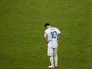 Der Fussballstar Lionel Messi ist wegen seinen Äusserungen zur Korruption im Fussball sanktioniert worden. (Bild: KEYSTONE/AP/NELSON ANTOINE)