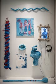 "Rot-blaues Kuriositätenkabinett" von Stefan Rohner. (Bild: Adriana Ortiz Cardozo)