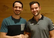 Wurden neu gewählt: David Bär (links), der Präsident des KTV Altdorf, mit dem Vorstandsmitglied Marc Vollenweider. (Bild: PD)