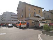 In diesem Haus an der Badstrasse hatte sich der Mann verschanzt. (Bild: Leserreporter)
