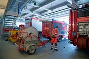 Blick ins Depot der Stützpunktfeuerwehr Stans. (Bild: Corinne Glanzmann, Stans, 28. August 2019)