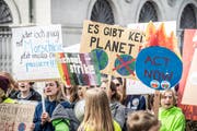 Jugendliche haben bereits in mehreren Ostschweizer Städten Klimademonstrationen organisiert. (Bild: Andrea Stalder, Frauenfeld, 6. April 2019)