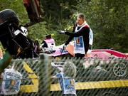 Das Auto-Wrack des in Francorchamps tödlich verunglückten Franzosen Anthoine Hubert (Bild: KEYSTONE/EPA ANP/REMKO DE WAAL)