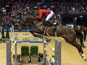 Pius Schwizer auf Balou Rubin R am CSI Basel (Bild: KEYSTONE/GEORGIOS KEFALAS)