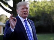 US-Präsident Donald Trump will den Druck auf China aufrechterhalten und sagte am Freitag (Ortszeit) in Washington, dass die neuesten Strafzölle auf chinesische Waren ohne Wenn und Aber umgesetzt würden. (Bild: KEYSTONE/AP/CAROLYN KASTER)
