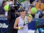 Keine Night Session, dafür im Achtelfinal: Belinda Bencic am US Open (Bild: KEYSTONE/AP/CHARLES KRUPA)