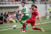Der Krienser Nico Siegrist (links) ist nach seiner Verletzung zurück. Bild: Nadia Schärli (Kriens, 31. August 2019)