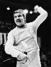 Thomas Bach bei seinem Olympiasieg als Fechter 1976 in Montreal (Bild: IOC)