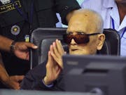 Hart, bullig, uneinsichtig: Der am Sonntag 93-jährig gestorbene Nuon Chea vor dem Sondertribunal in Phnom Penh. (Bild: KEYSTONE/AP Extraordinary Chambers In The Courts/MARK PETERS)