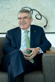 Thomas Bach strahlt Geselligkeit und einen gewissen Schalk aus. (Bild: Greg Martin/IOC)