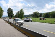 Auf der Burietstrasse gilt Tempo 80. Dort kam es am Samstagnachmittag zur Kollision. (Bild: KAPO SG)