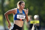 Delia Sclabas bleibt auch nach dem Gewinn des EM-Titels in Topform. (Bild: Keystone/Anthony Anex)