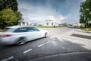 Die Seetalstrasse wird zwischen dem Seepark- und dem Ziil-Kreisel saniert und für die Busspur verbreitert. (Bild: Andrea Stalder)