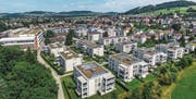 Das Sirnacher Quartier Murgau zeigt, wie die Gemeinde nach wie vor ins Grüne wächst. (Bild: Olaf Kühne)