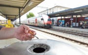 Perron 2 am Bahnhof SBB in Frauenfeld: Schon bald ist hier rauchfrei. (Bild: Donato Caspari)