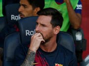 Lionel Messi muss wegen einer Wadenverletzung pausieren (Bild: KEYSTONE/AP/JOAN MONFORT)