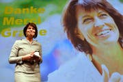 Die Wahllokomitive fehlt: Verabschiedung von Bundesrätin Doris Leuthard an der Delegiertenversammlung der CVP in Zürich am 26. Januar 2019. (Bild: Keystone/Walter Bieri)