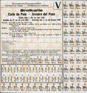 Rationierungskarte für Brot, gültig vom 1. bis 30. Juni 1919.