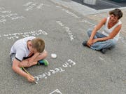 Eine Impression vom Stadtlabor, als es vor einem Monat beim Schulhaus Erzenholz Halt gemacht hat. (Bild: Donato Caspari)