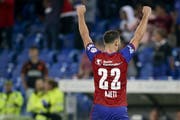 Albian Ajeti bei seinem letzten Einsatz für den FCB im Spiel gegen PSV Eindhoven. (Bild: Freshfocus)