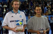 Federer mit Rosset in Marseille.