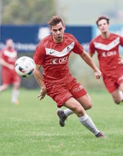 Jascha Joller wechselte vom FC Alpnach über die Kantonsgrenze zu Hergiswil. Bild: Manuela Jans-Koch (Adligenswil, 29. September 2018)